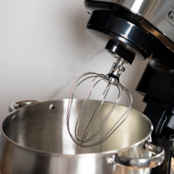 Планетарен миксер Goldmann GM-1115BD, 2200W, 8.5 л, 6 скорости + импулси, Таймер, Иноксова купа, LED, Инокс