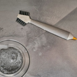 Четка за почистване на плочки Joseph Joseph CleanTech™ 6500021, 18х5х3 см, 2 вида влакна, Бежов