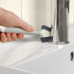 Четка за почистване на плочки Joseph Joseph CleanTech™ 6500021, 18х5х3 см, 2 вида влакна, Бежов