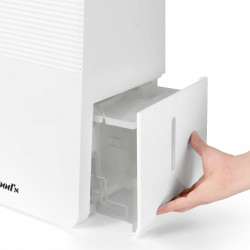 Влагоуловител за всекидневни и бани Woods MDK13, 2 скорости, До 60 м2, Подходящ и за бани, 108 м3, 2 л, 12л/24ч, Хидростат, 44 dB, IPX1, Бял