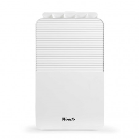 Влагоуловител за всекидневни и бани Woods MDK13, 2 скорости, До 60 м2, Подходящ и за бани, 108 м3, 2 л, 12л/24ч, Хидростат, 44 dB, IPX1, Бял