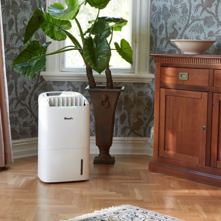 Влагоуловител и пречиствател 2в1 Wood's AD30G, 120 м2, 5 скорости, 4 л, 26л/24ч, Хидростат, 52 dB, IP21, Бял