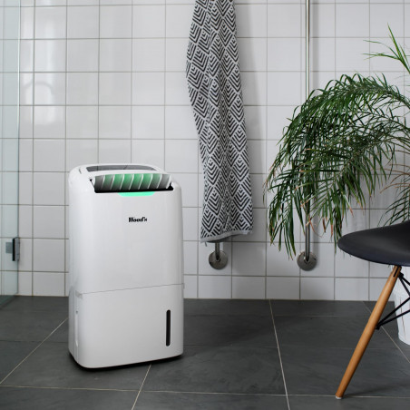 Влагоуловител и пречиствател 2в1 Wood's AD30G, 120 м2, 5 скорости, 4 л, 26л/24ч, Хидростат, 52 dB, IP21, Бял