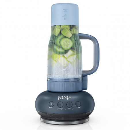 Преносим блендер Ninja BlendBoss DB351EUCY, 1100W, 710 мл, 3 програми, Auto-iQ, CrushBlade, Сив