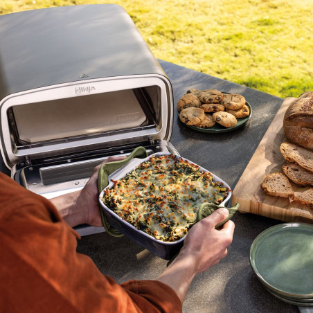 Електрическа фурна за пица 5в1 Ninja Artisan MO201EU, 1760W, 30x30 см, 5 функции, Touch Screen, 32-370C, Сив