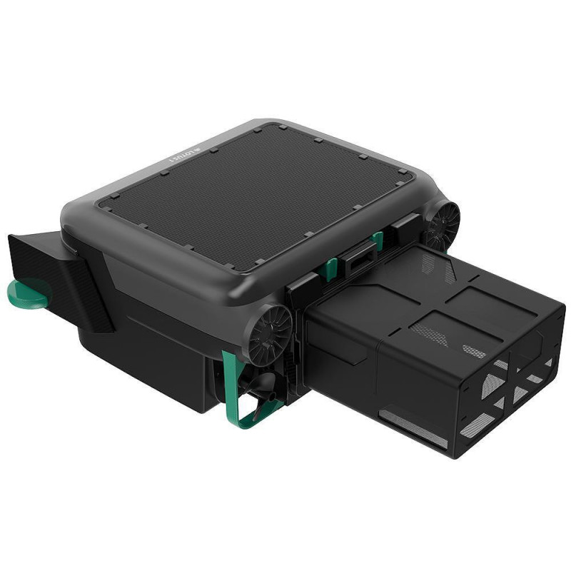 Соларен / DC скимер за почистване на повърхността на водата на басейни LOTUS, До 10 ч, 3 мотора, 6 л, IPX8, Черен