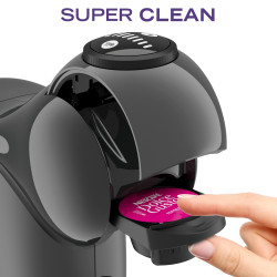 Еспресо машина Krups KP243B10 NDG GENIO S ANTHRACITE, 1500W, 15 bar, 0.8 л, Работа с NESCAFÉ® Dolce Gusto® капсули, LED, XL функция, Сив/антрацит