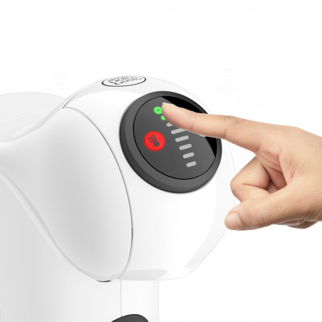 Еспресо машина Krups KP243110 NDG GENIO S WHITE, 1500W, 15 bar, 0.8 л, Работа с NESCAFÉ® Dolce Gusto® капсули, LED, XL функция, Бял