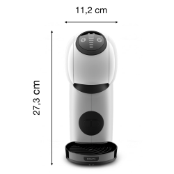 Еспресо машина Krups KP243110 NDG GENIO S WHITE, 1500W, 15 bar, 0.8 л, Работа с NESCAFÉ® Dolce Gusto® капсули, LED, XL функция, Бял