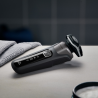Електрическа самобръсначка Philips Shaver Series 5000 S5887/10, 9W, 60 мин, Мокро/сухо, Вграден тример, SkinIQ, PowerAdapt, 360° глави, Самонаточващи ножове, Карбоново сив