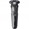 Електрическа самобръсначка Philips Shaver Series 5000 S5887/10, 9W, 60 мин, Мокро/сухо, Вграден тример, SkinIQ, PowerAdapt, 360° глави, Самонаточващи ножове, Карбоново сив
