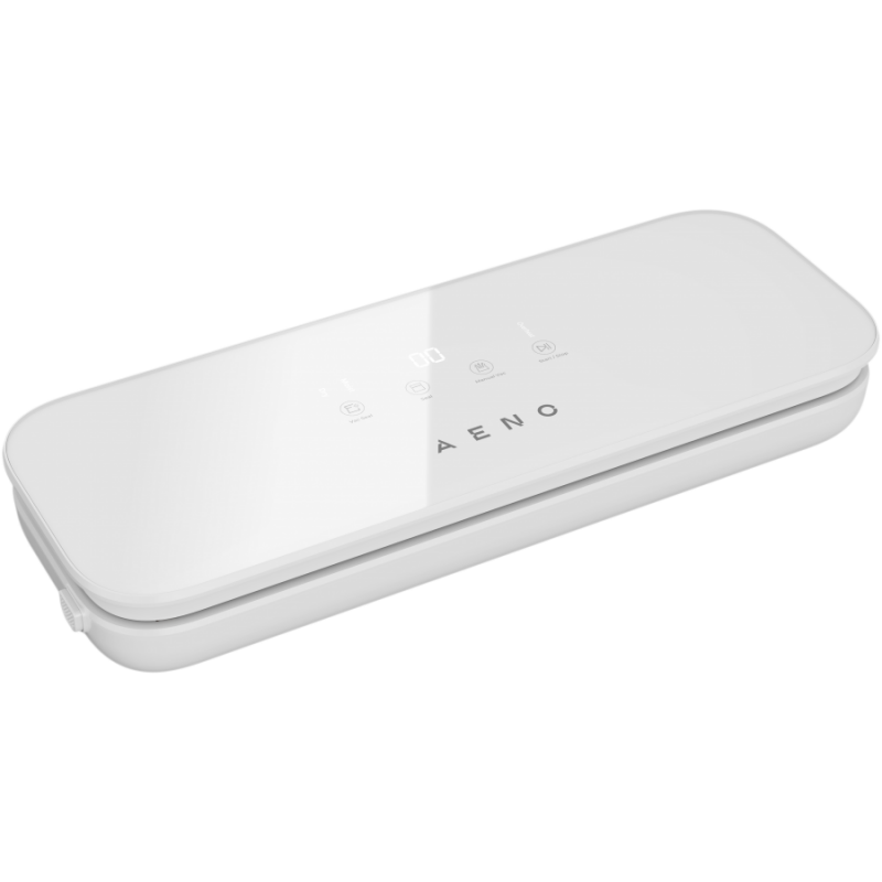 Уред за вакуумиране на храна AENO AVS0004W, 70 kPa, 4 режима, Ширина на плик до 30 см, Автоматична функция, Stop, LED, Бял