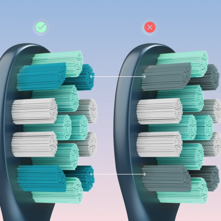 Електрическа звукова четка за зъби AENO ADB0010N, 5W, DuPont™, Таймер, 5 режима, 90 дни с едно зареждане, Син