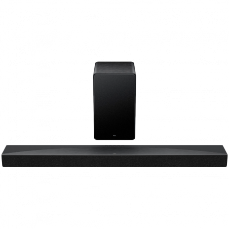Саундбар TCL Q65HE, 580W, 123.5 см, Dolby Atmos & DTS-X Q Series Range, Wi-Fi, LED, Безжичен, Черен