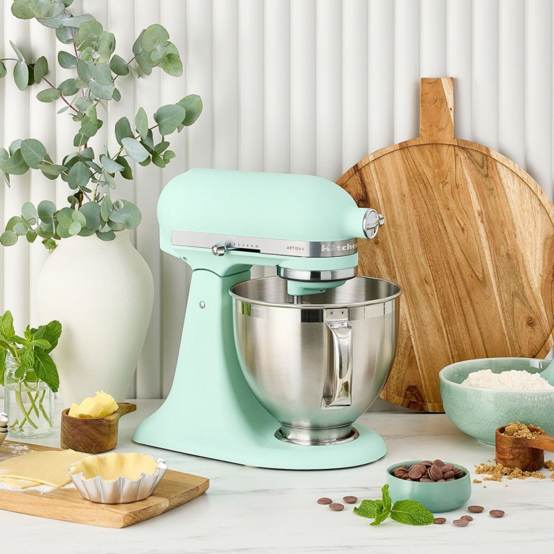 Планетарен миксер KitchenAid Artisan Spearmint Color of the year 2026 5KSM195PSESD, 300W, 4.7 л, ти, Мента