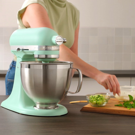 Планетарен миксер KitchenAid Artisan Spearmint Color of the year 2026 5KSM195PSESD, 300W, 4.7 л, ти, Мента