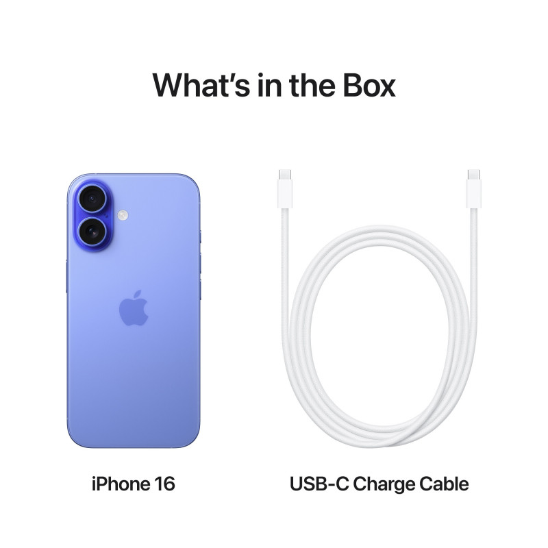 Смартфон Apple iPhone 16, 256 GB, 5G, Ultramarine