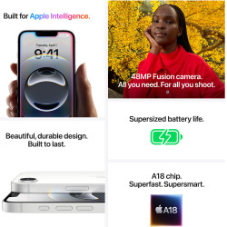 Смартфон Apple iPhone 16e, 128 GB, Black