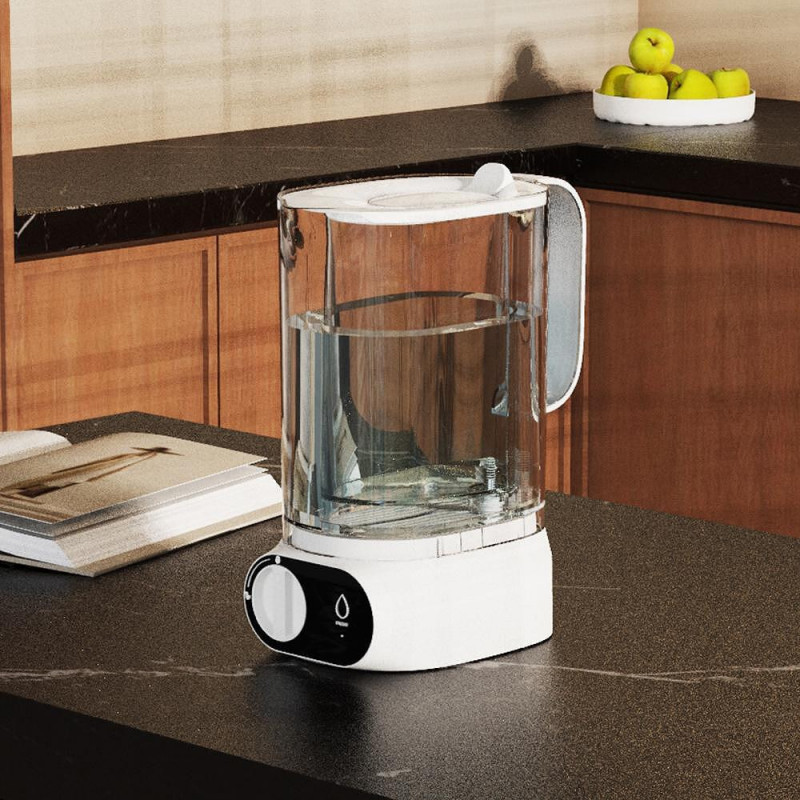 Автоматична кана за пречистване на вода Elixir UP, 1.7 л, 2 режима, Композитен Nano филтър с карбонов слой, Премахва бактерии и вируси, Бял