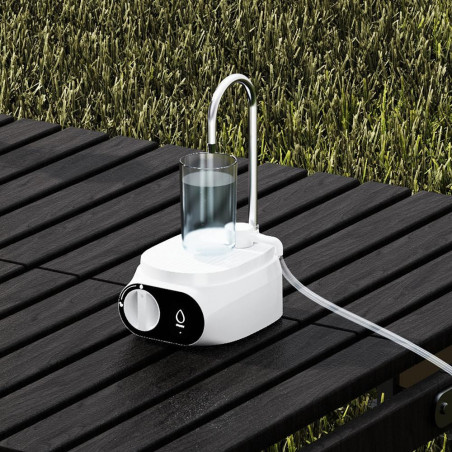 Автоматична кана за пречистване на вода Elixir UP, 1.7 л, 2 режима, Композитен Nano филтър с карбонов слой, Премахва бактерии и вируси, Бял