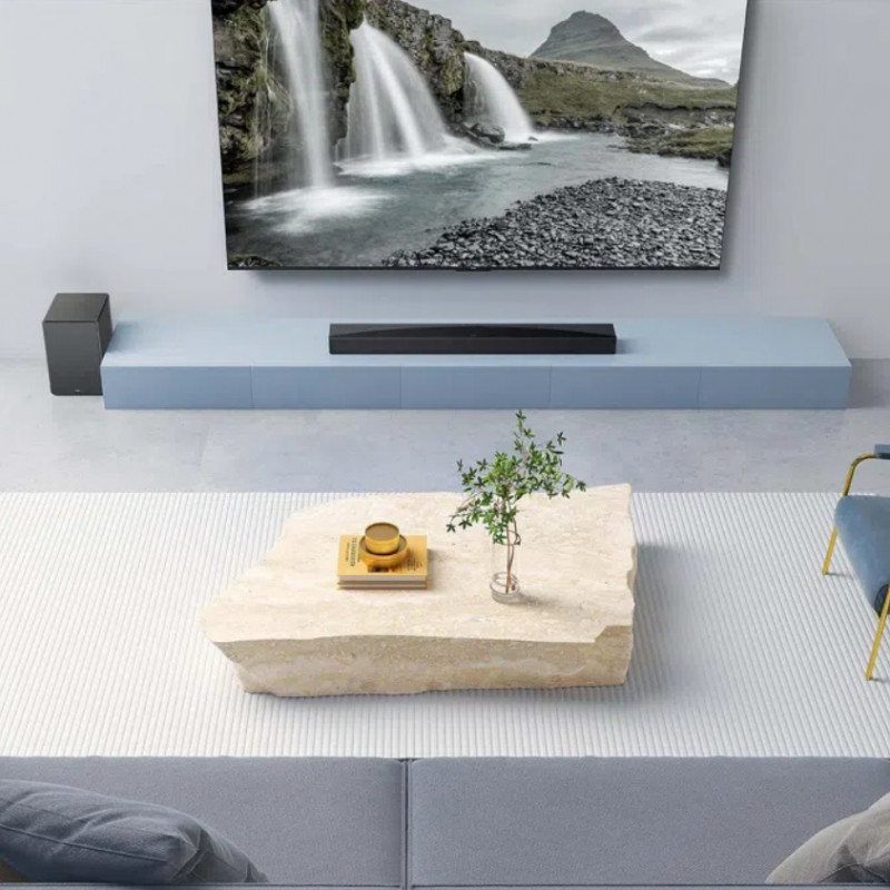 Саундбар TCL Q65HE, 580W, 123.5 см, Dolby Atmos & DTS-X Q Series Range, Wi-Fi, LED, Безжичен, Черен