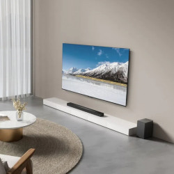 Саундбар TCL Q65HE, 580W, 123.5 см, Dolby Atmos & DTS-X Q Series Range, Wi-Fi, LED, Безжичен, Черен