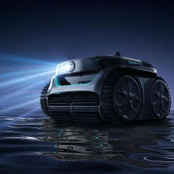 Безкабелен робот за басейни Wybot C2 Pro Vision, 65W, 180 мин, 200 м2, AI камера, Двойна филтрация, Автономни функции, Черен