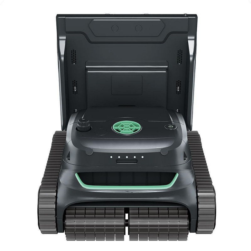 Безкабелен робот за басейни Wybot S2 Pro, 91W, 210 мин, 300 м2, Двойна филтрация, Зарядна станция, Жироскоп, Черен