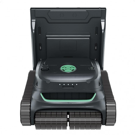 Безкабелен робот за басейни Wybot S2 Pro, 91W, 210 мин, 300 м2, Двойна филтрация, Зарядна станция, Жироскоп, Черен