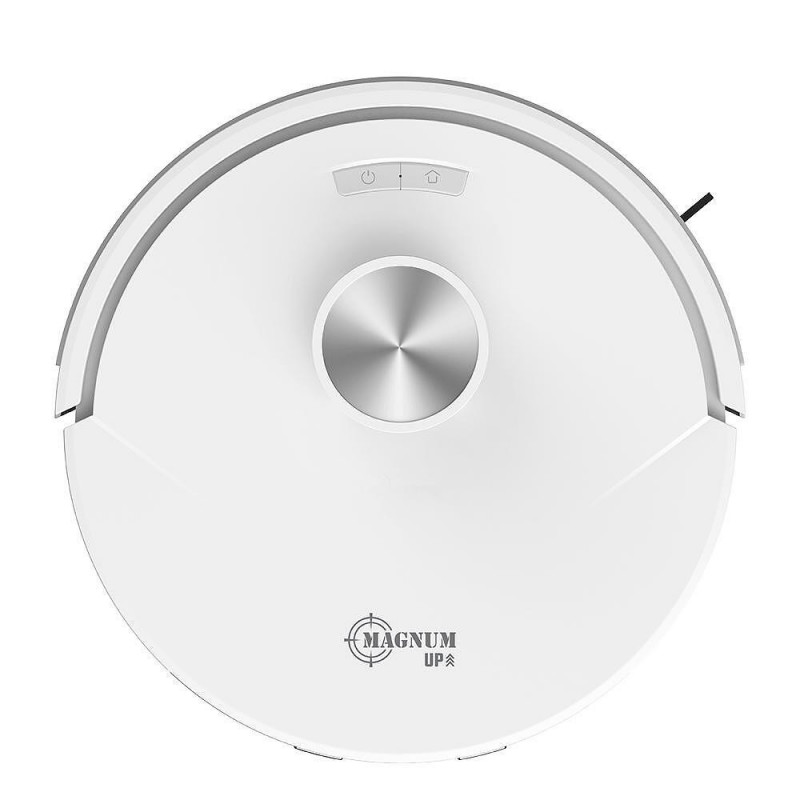 Прахосмукачка робот MAGNUM UP, 45W, 20000Pa, 180 мин, 230 мл, Прозрачен автоматичен контейнер, SMART сензори, Мокро/сухо, Бял