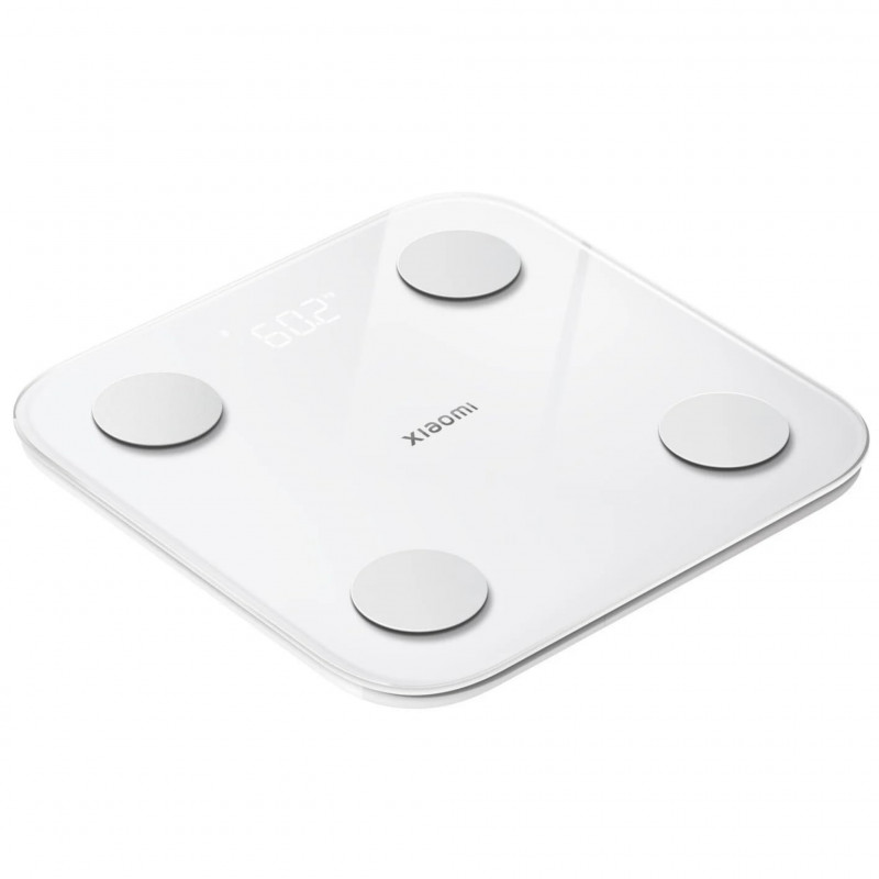Дигитален Smart Кантар Xiaomi Body Composition Scale S400, До 150 кг, Bluetooth, Измерване на пулс, Режим бебе, Бял/сив