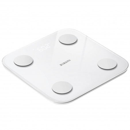 Дигитален Smart Кантар Xiaomi Body Composition Scale S400, До 150 кг, Bluetooth, Измерване на пулс, Режим бебе, Бял/сив