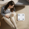 Дигитален Smart Кантар Xiaomi Body Composition Scale S400, До 150 кг, Bluetooth, Измерване на пулс, Режим бебе, Бял/сив