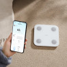 Дигитален Smart Кантар Xiaomi Body Composition Scale S400, До 150 кг, Bluetooth, Измерване на пулс, Режим бебе, Бял/сив