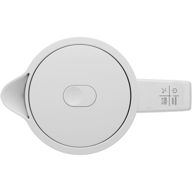 Електрическа кана за вода AENO AEK0005, 2200W, 1.7 л, 40-100°C, 360° основа, STRIX, LED дисплей, Филтър, Бял