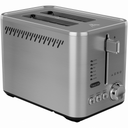 Тостер за хляб AENO ATS0003, 950W, 6 вида хляб, 7 нива на изпичане, Подгряване, Размразяване, LED, Инокс