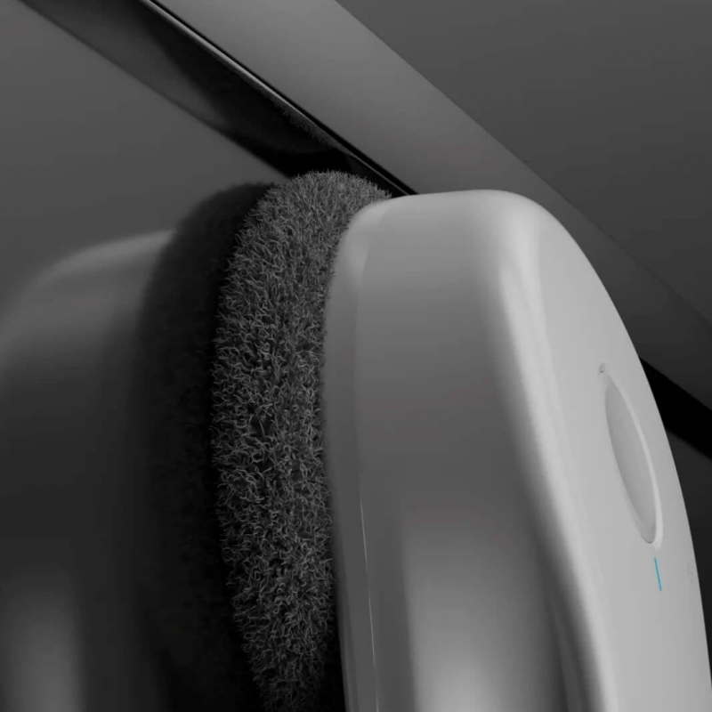 Робот за миене на прозорци HUTT DDC55 Pro, 5400 Pa, 150 м2, AI сензори, Интелигентен алгоритъм, Бял