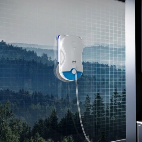 Робот за почистване на прозорци HUTT 10, 6500 Pa, 55 N, 60 м2, NAM 7.0, UPS, Двойни дюзи, Бял