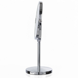 Козметично огледало Beautifly Looking Glass Light, 14.5 см, 10х увеличение, USB-C, LED, 360° регулиране, Сребрист