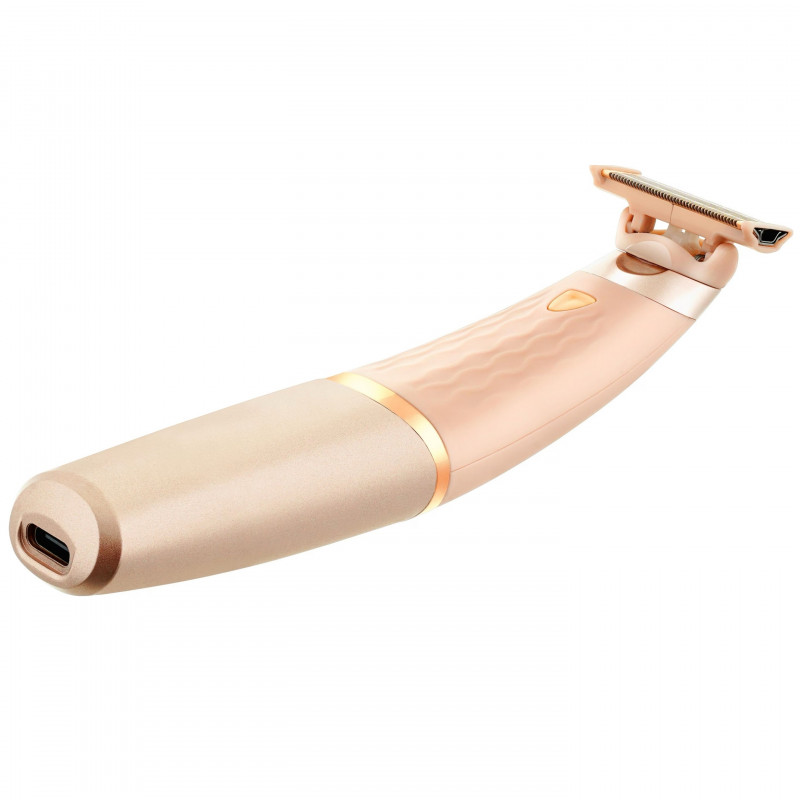 Електрическа самобръсначка за тяло Beautifly Silky Skin Epil, 180 мин, 18K острие, Сухо/мокро, Розов/златист