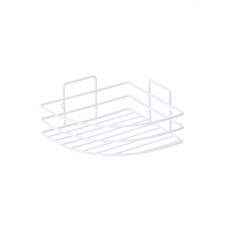 Етажерка за баня Metalife DB-715, 18х18х8 см, Ъглова, Бял