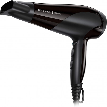 Сешоар Remington Power Dry Ionic D3198, 2200W, 2 скорости, 3 темп, Йонизация, Черен