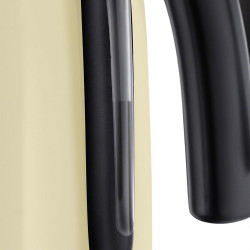 Електрическа кана Russell Hobbs Colours Plus Classic Cream 20415‑70, 2400W, 1.7 л, Бързо завиране, Скрит нагревател, 360° основа, Индикатор, Кремав