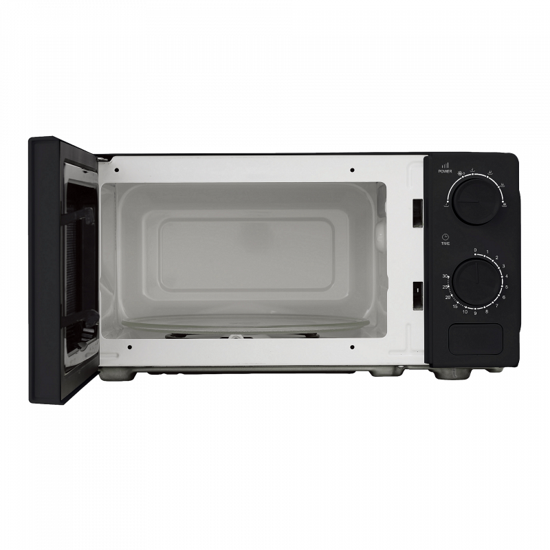 Микровълнова фурна Kumtel HM-20, 600W, 17 л, 6 степени, Таймер, Размразяване, Черен