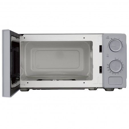 Микровълнова фурна Kumtel HM-21, 600W, 17 л, 6 степени, Таймер, Размразяване, Сив