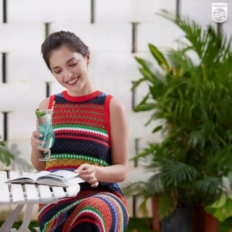 Машина за сода Philips GoZero ADD4902BK/10, 1 л, Регулиране на газировката, Предпазен клапан, Стоманен корпус, Ръчна, Черен