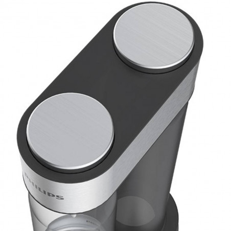 Машина за сода Philips GoZero ADD4902BK/10, 1 л, Регулиране на газировката, Предпазен клапан, Стоманен корпус, Ръчна, Черен