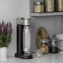 Машина за сода Philips GoZero ADD4902BK/10, 1 л, Регулиране на газировката, Предпазен клапан, Стоманен корпус, Ръчна, Черен