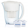 Кана за филтриране на вода Aquaphor Jasper 190067, 2.8 л, Flip-top, 3х MAXFOR+, Без BPA, Бял