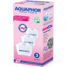 Комплект 3 бр филтри за вода Aquaphor MAXFOR+ Mg 220006, 200 л, Бял
